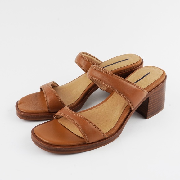 New MADEWELL The Saige Double-Strap Sandal in Leather in Desert Camel - Picture 6 of 8